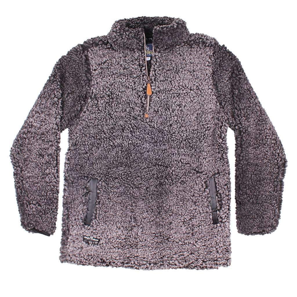 Sherpa Pullover in Steel by Simply Southern - Country Club Prep
