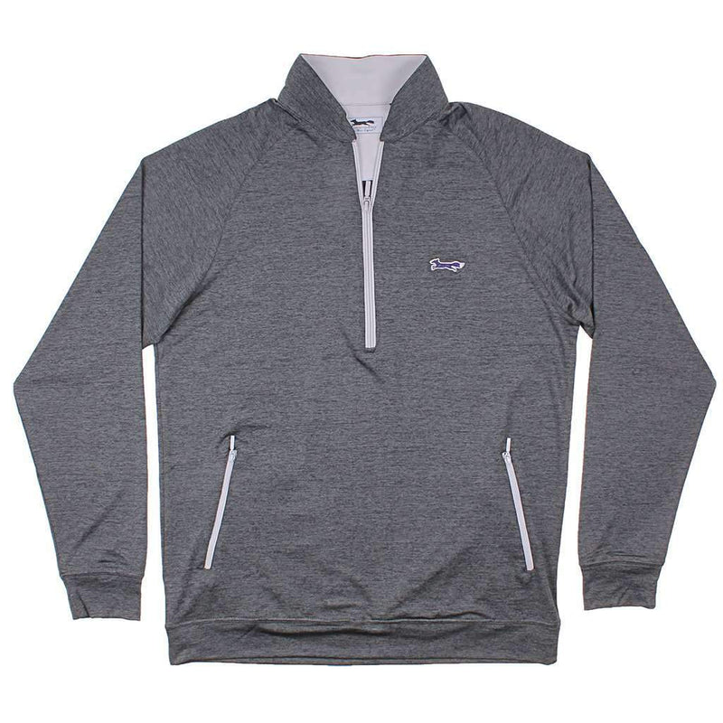 Country Club Prep Longshanks 1/4 Performance Pullover in Charcoal