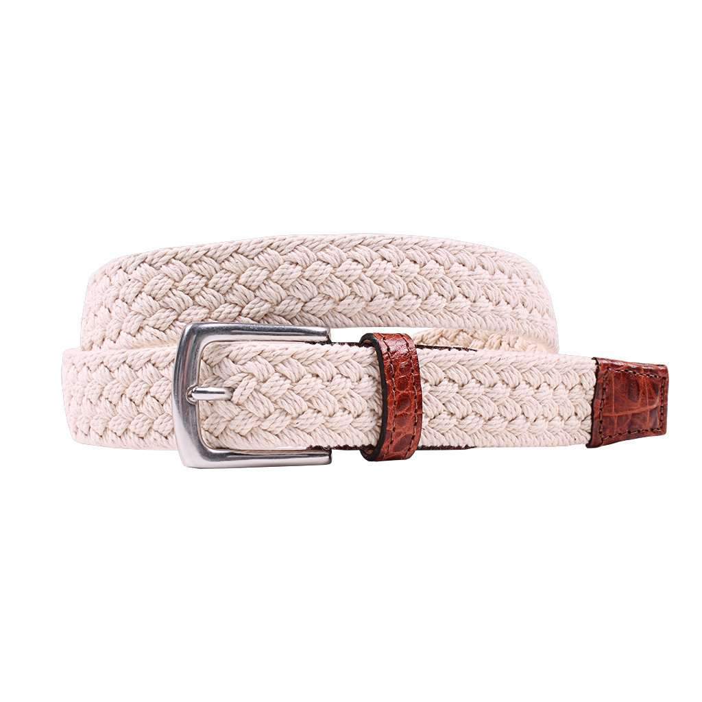 Littlefield Cotton Braid Belt in Sail Cloth by Country Club Prep - Country Club Prep