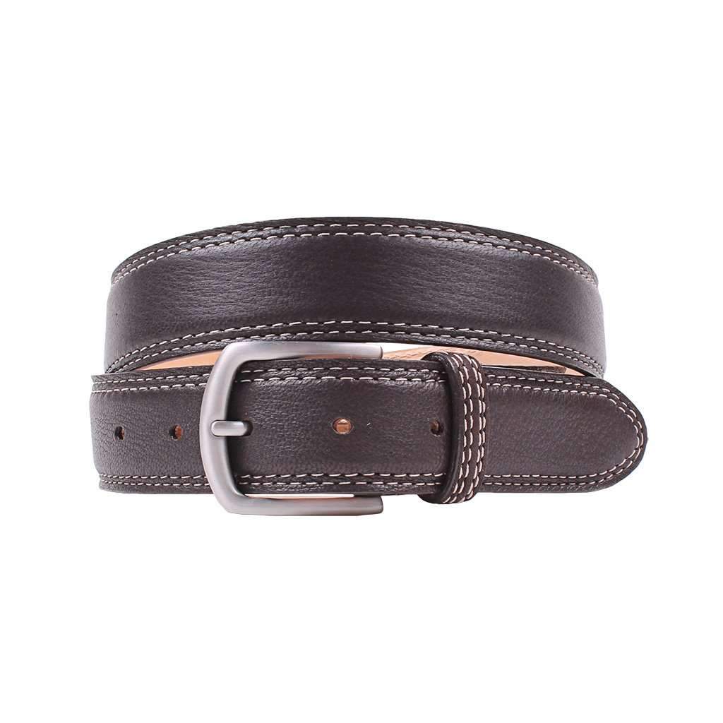 Raleigh Elk Belt in Mahogany by Country Club Prep - Country Club Prep