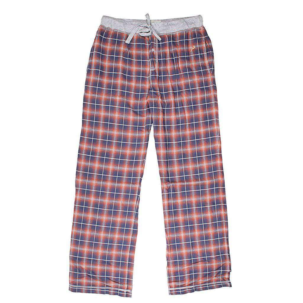 Crossroads Plaid Flannel Pant in Blue by True Grit - Country Club Prep