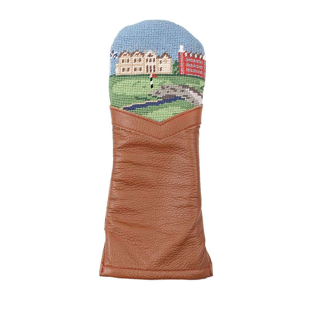 St. Andrews Scene Needlepoint Fairway Wood Headcover by Smathers & Branson - Country Club Prep