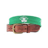 Boston Celtics Needlepoint Belt in Light Emerald by Smathers & Branson - Country Club Prep