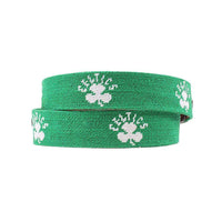 Boston Celtics Needlepoint Belt in Light Emerald by Smathers & Branson - Country Club Prep