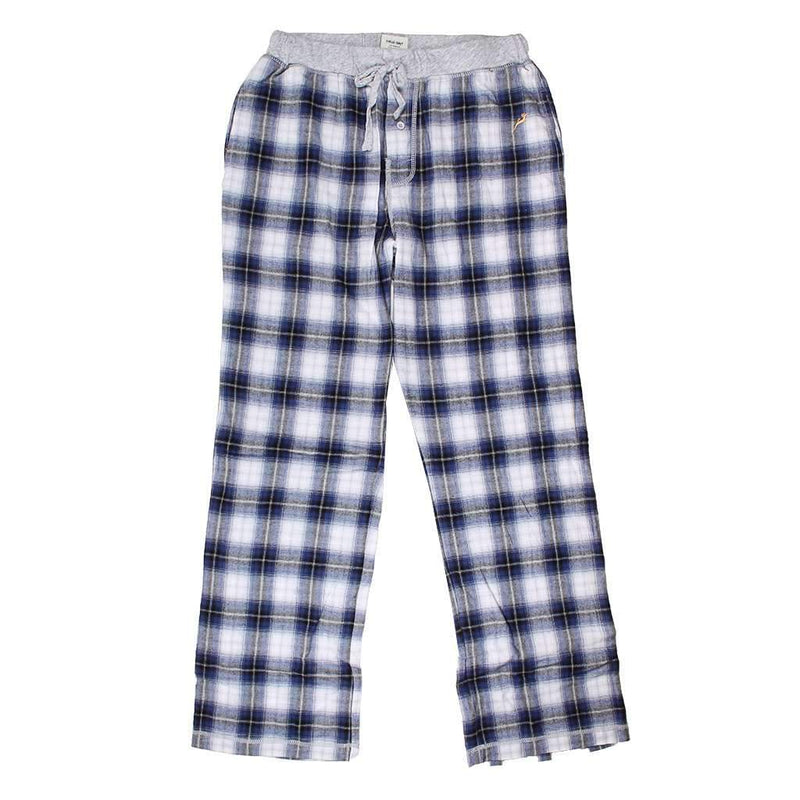 Shadow Plaid Flannel Pant in Blue by True Grit - Country Club Prep