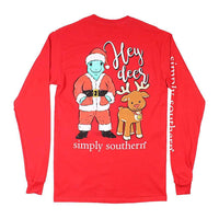 Santa Turtle Tee in Red by Simply Southern - Country Club Prep