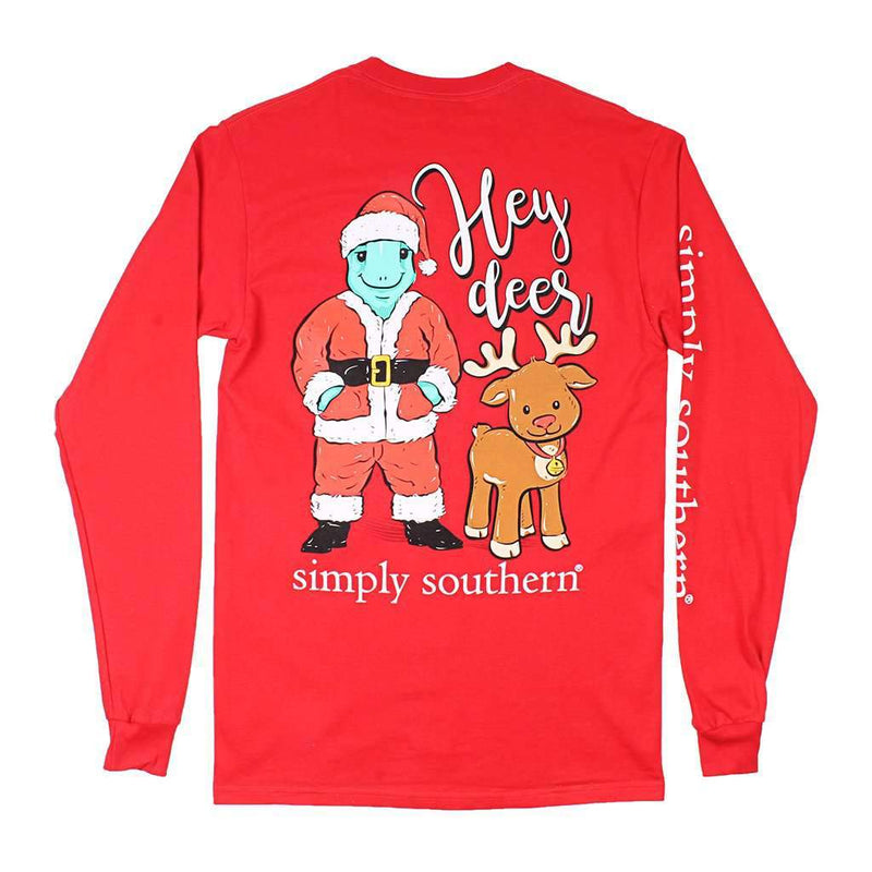 Simply Southern Santa Turtle Tee in Red – Country Club Prep