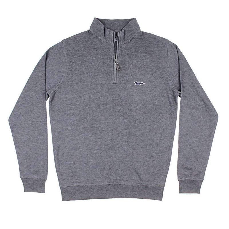 Longshanks Hybrid 1/4 Zip Pullover in Charcoal by Country Club Prep - Country Club Prep
