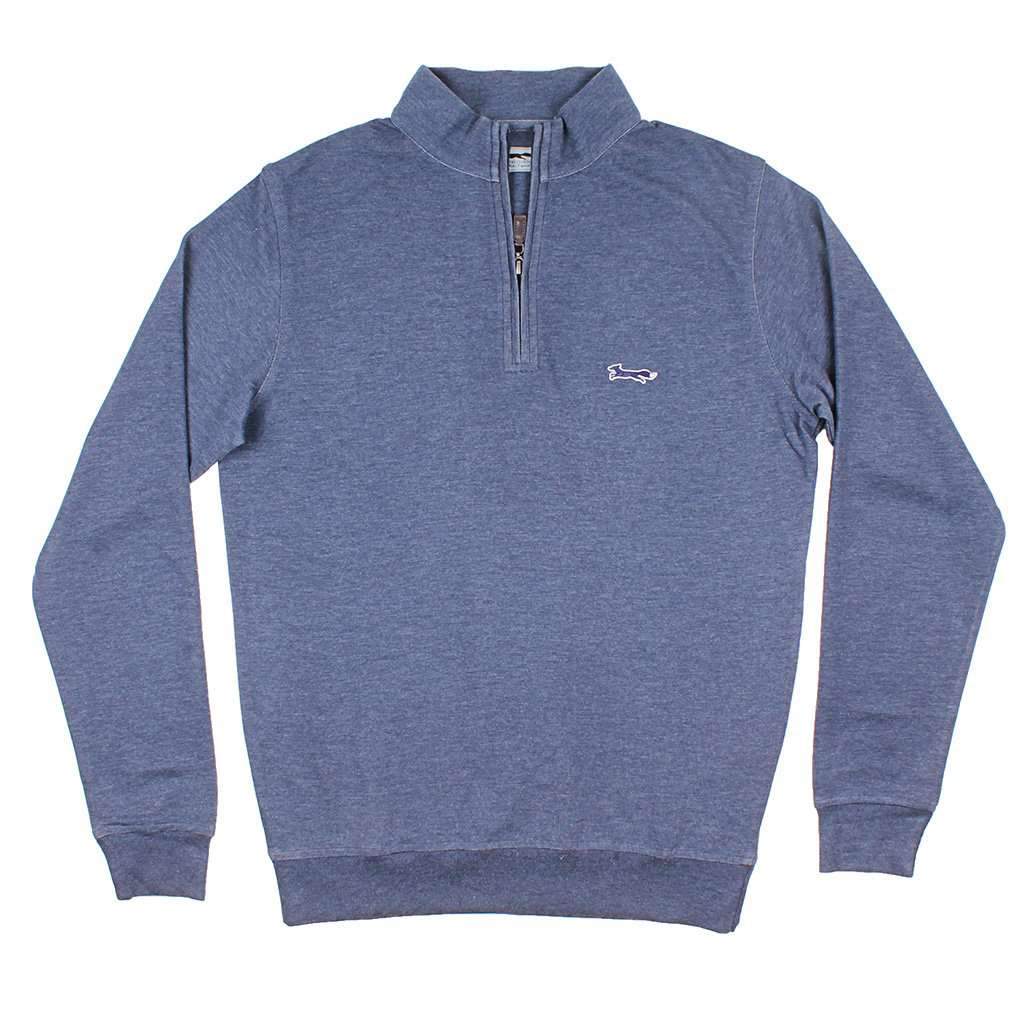 Longshanks Hybrid 1/4 Zip Pullover in Navy by Country Club Prep - Country Club Prep