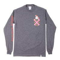 HO HO HO Tee in Dark Heather Grey by Simply Southern - Country Club Prep