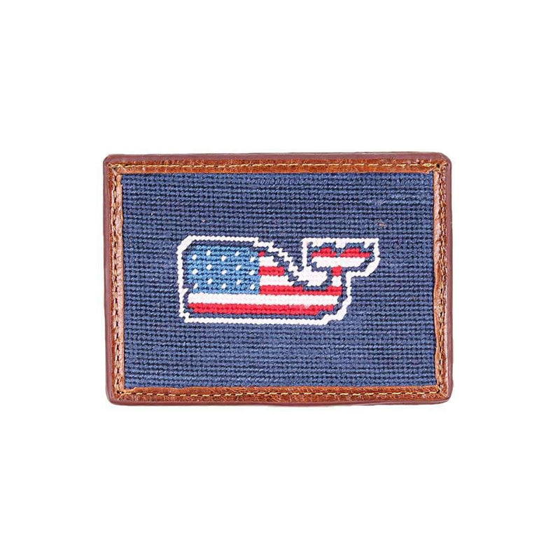 Smathers & Branson Vineyard Vines American Whale Needlepoint Credit ...