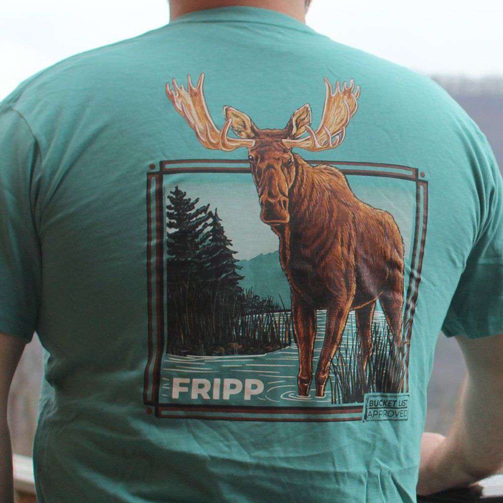 Bucket List Moose Tee by Fripp Outdoors - Country Club Prep