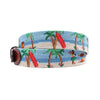 Luau Scene Needlepoint Belt by Smathers & Branson - Country Club Prep