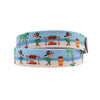 Luau Scene Needlepoint Belt by Smathers & Branson - Country Club Prep