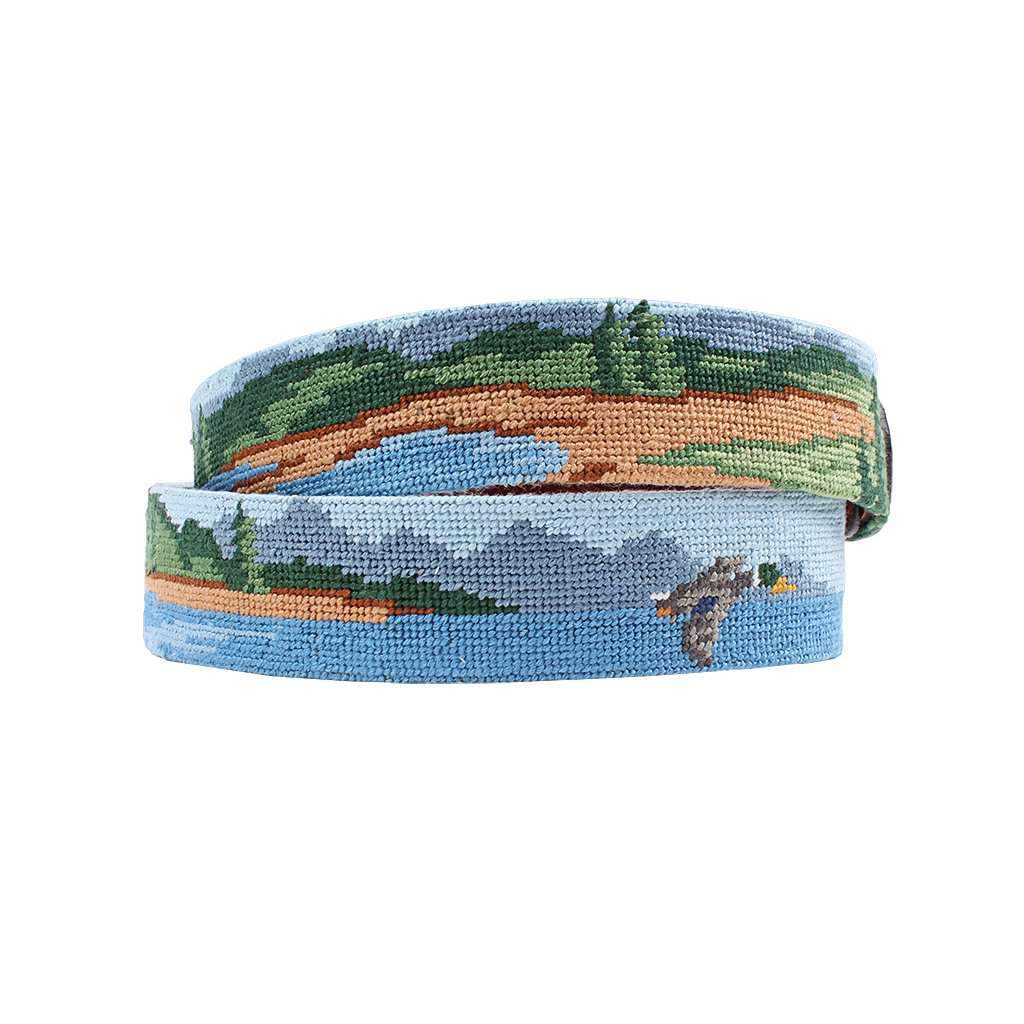 Great Outdoors Needlepoint Belt by Smathers & Branson - Country Club Prep