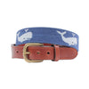 Whale Needlepoint Belt by Smathers & Branson - Country Club Prep