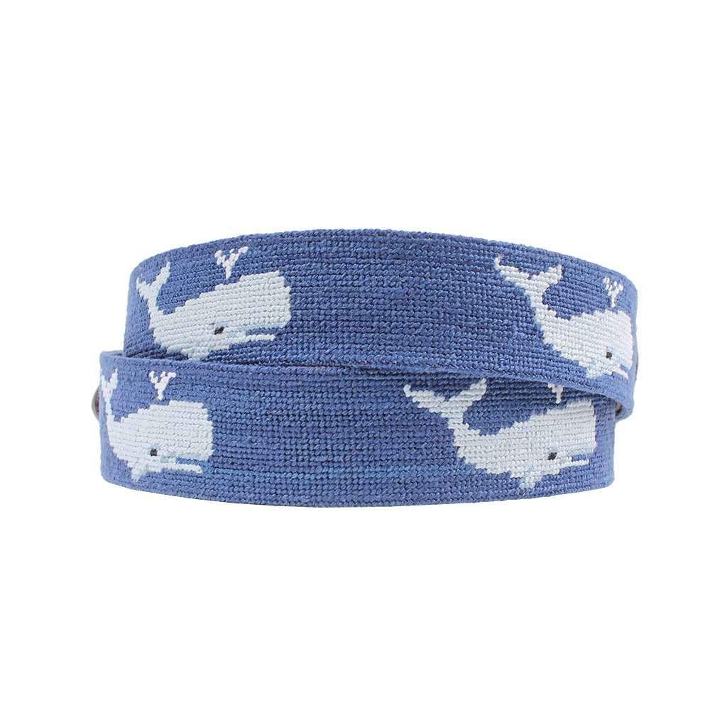 Whale Needlepoint Belt by Smathers & Branson - Country Club Prep