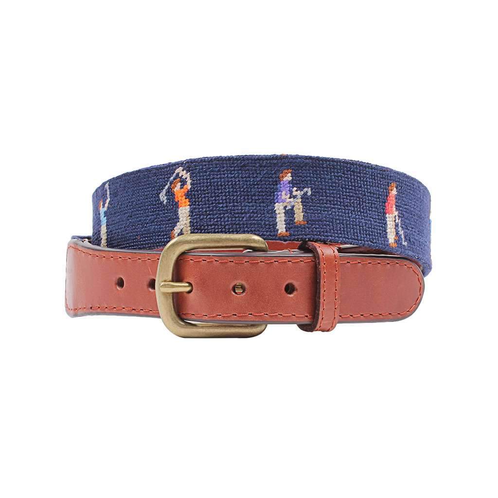 Mulligan Needlepoint Belt by Smathers & Branson - Country Club Prep