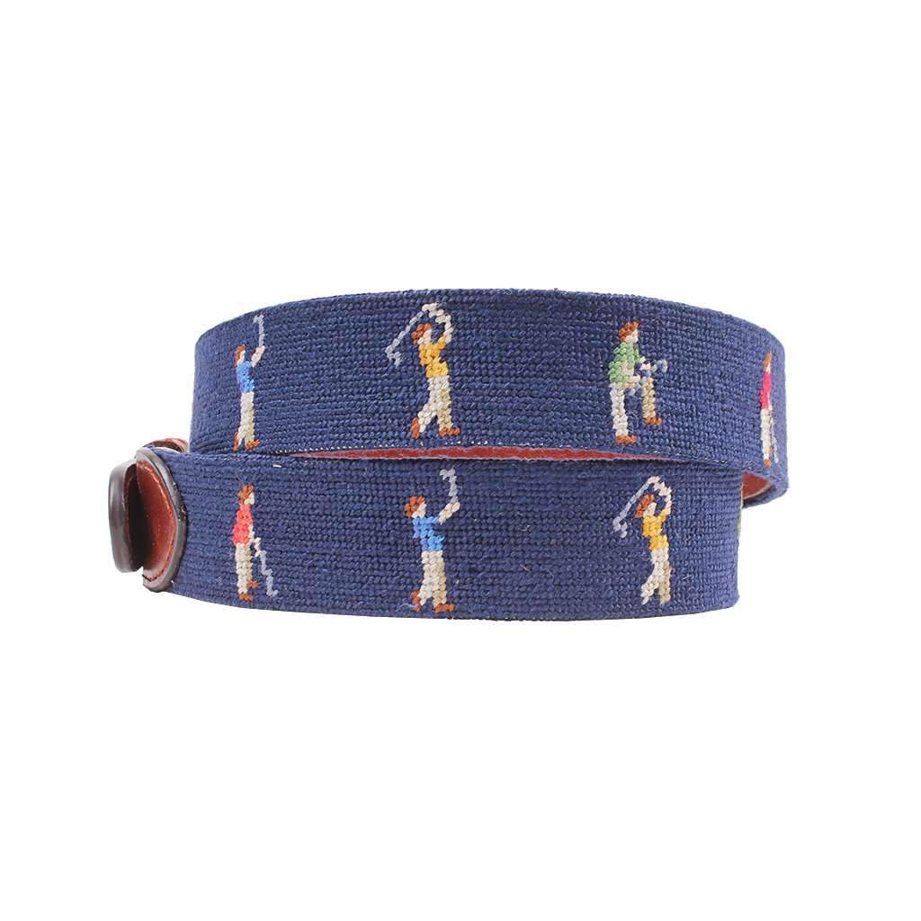 Mulligan Needlepoint Belt by Smathers & Branson - Country Club Prep