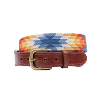 Starburst Needlepoint Belt by Smathers & Branson - Country Club Prep