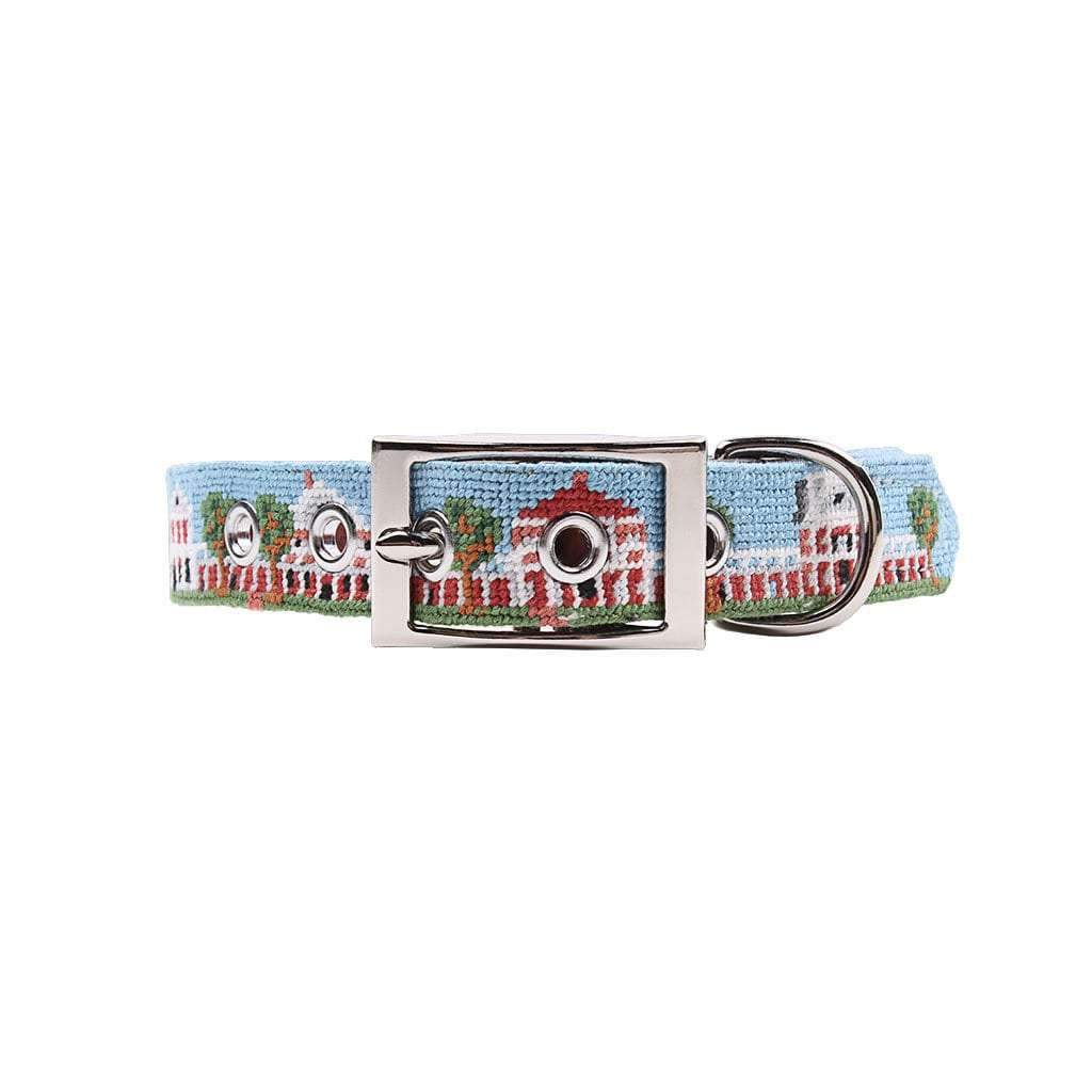 University of Virginia Lawn Needlepoint Dog Collar by Smathers & Branson - Country Club Prep