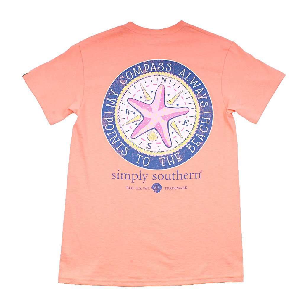 Preppy Compass Tee by Simply Southern - Country Club Prep