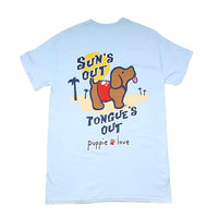Sun's Out, Tongues Out Tee by Puppie Love - Country Club Prep