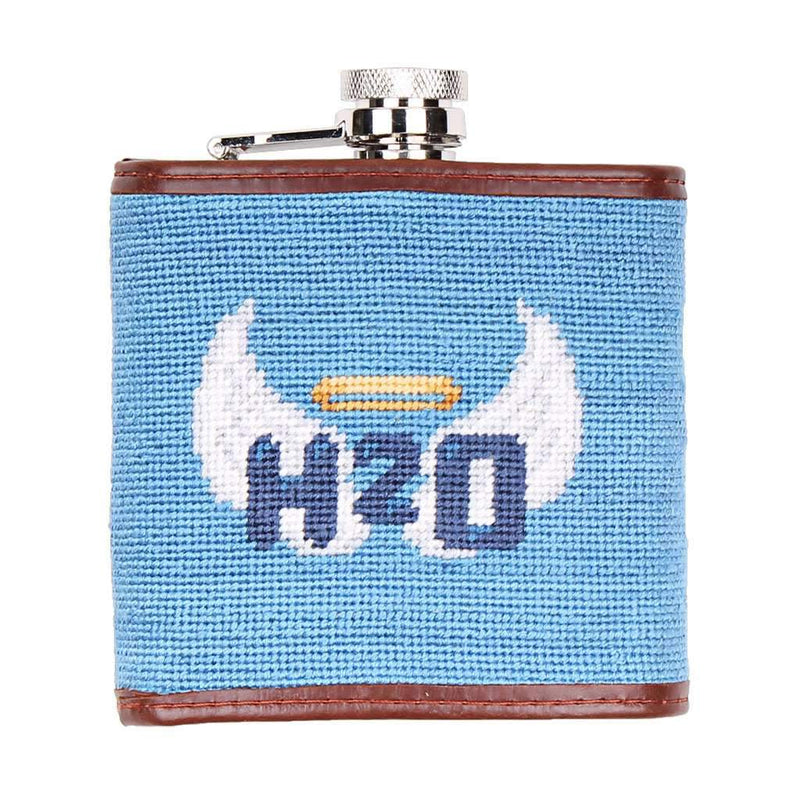 Holy Water Needlepoint Flask by Smathers & Branson - Country Club Prep