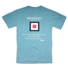 Whiskey Flag Tee in Ice Blue by Country Club Prep - Country Club Prep