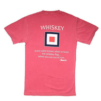 Whiskey Flag Tee in Crimson by Country Club Prep - Country Club Prep