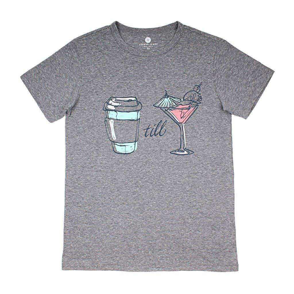 Coffee Til Cocktails Tee by Lauren James - Country Club Prep
