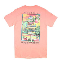 States Georgia Tee by Simply Southern - Country Club Prep