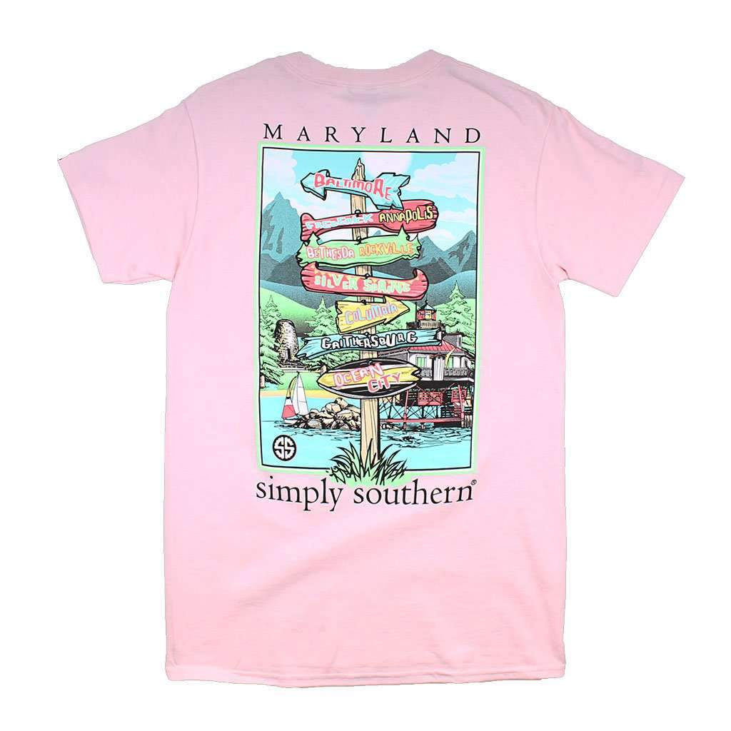 States Maryland Tee by Simply Southern - Country Club Prep