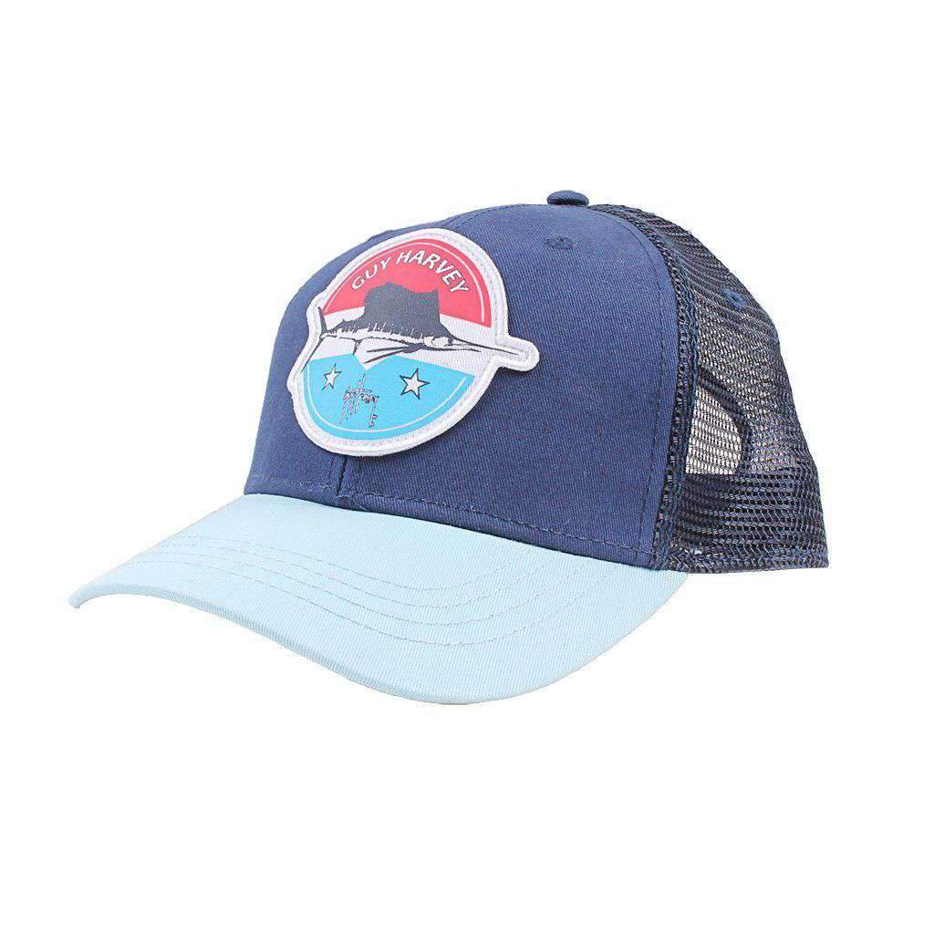 Circle Sail Logo Mesh Back Hat by Guy Harvey - Country Club Prep
