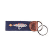 Lures Needlepoint Key Fob in Blue by Smathers & Branson - Country Club Prep