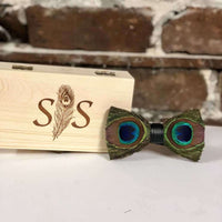 Peacock Feather Bow Tie by Southern Snap Co. - Country Club Prep