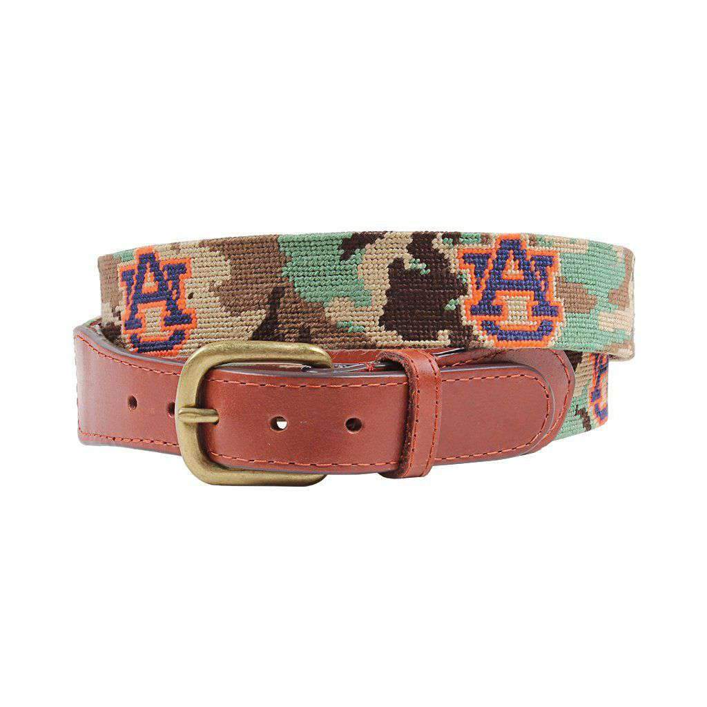 Auburn University Camo Needlepoint Belt by Smathers & Branson - Country Club Prep