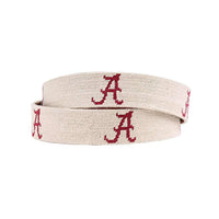 University of Alabama Needlepoint Belt by Smathers & Branson - Country Club Prep