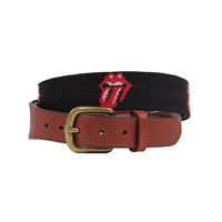 Rolling Stones Needlepoint Belt by Smathers & Branson - Country Club Prep