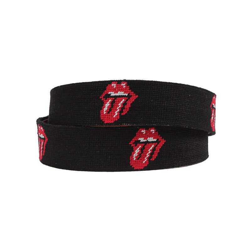 Rolling Stones Needlepoint Belt by Smathers & Branson - Country Club Prep