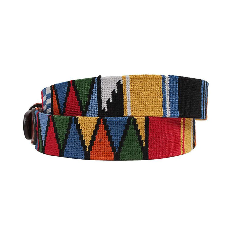 Mayan Needlepoint Belt by Smathers & Branson - Country Club Prep