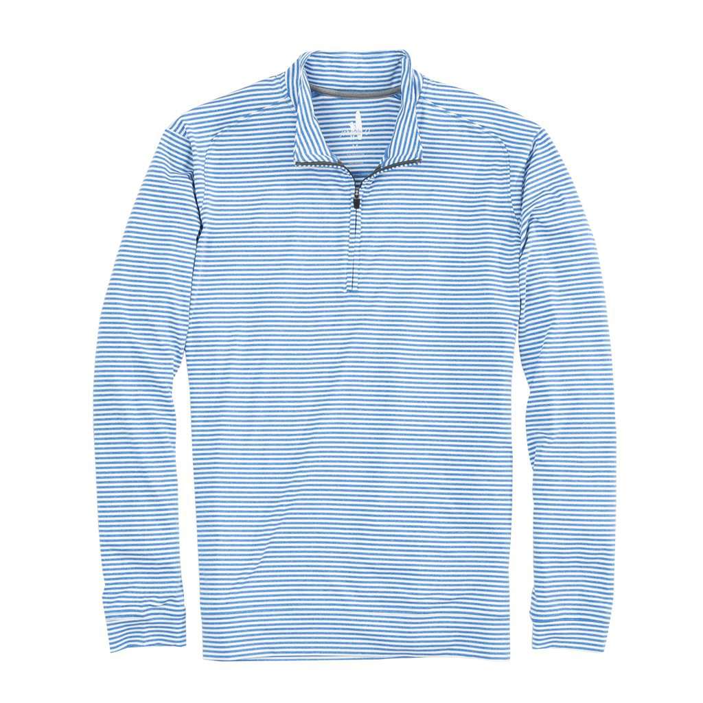 Turn Light Weight Striped Prep-Formance 1/4 Zip Pullover by Johnnie-O - Country Club Prep