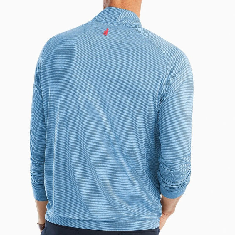 Vaughn Striped 1/4 Zip Prep-formance Pullover - Country Club Prep