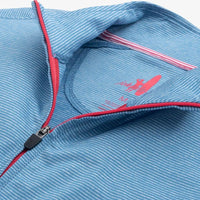 Vaughn Striped 1/4 Zip Prep-formance Pullover - Country Club Prep