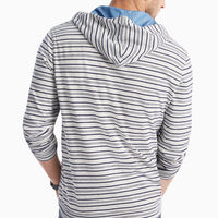 Rylan Heathered Hoodie Henley by Johnnie-0 - Country Club Prep