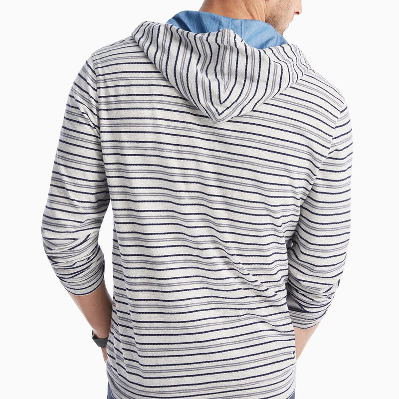 Rylan Heathered Hoodie Henley by Johnnie-0 - Country Club Prep