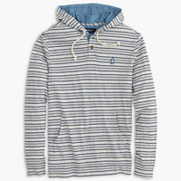 Rylan Heathered Hoodie Henley by Johnnie-0 - Country Club Prep