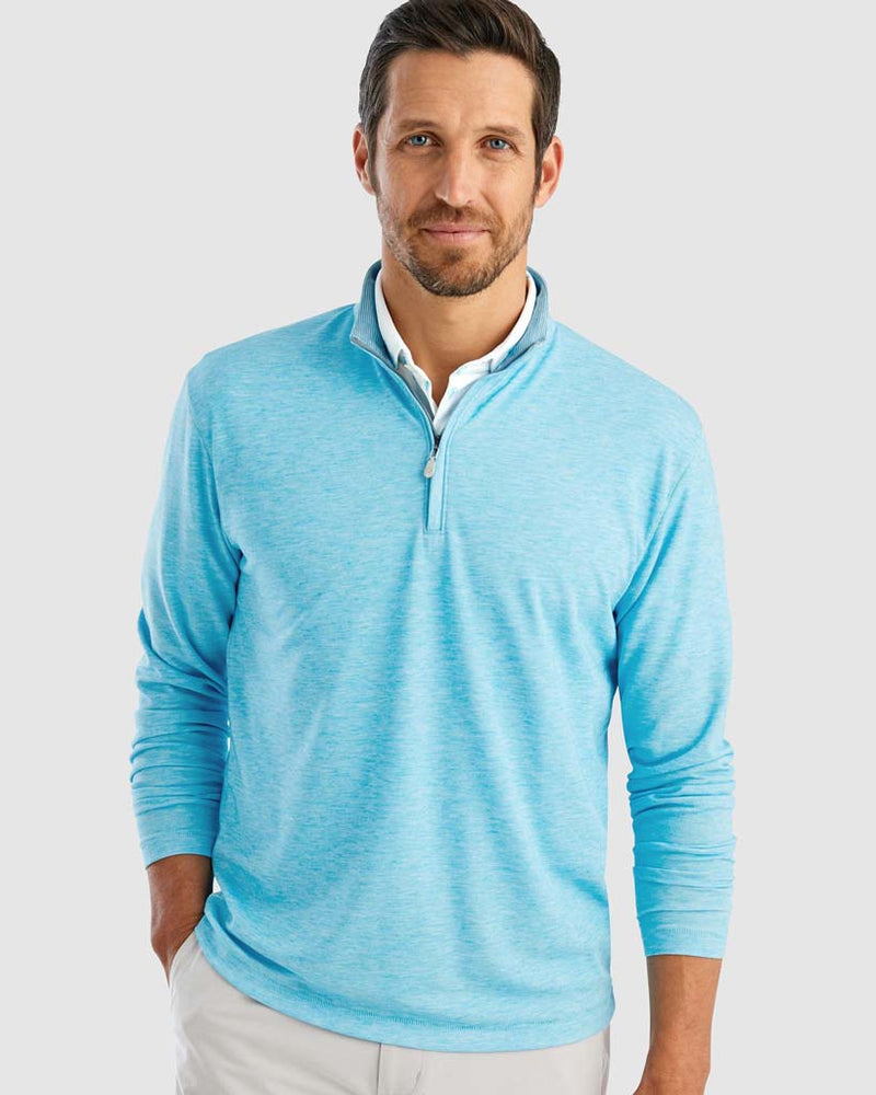 Randall Heathered Prep-Formance 1/4 Zip Pullover by Johnnie-O - Country Club Prep