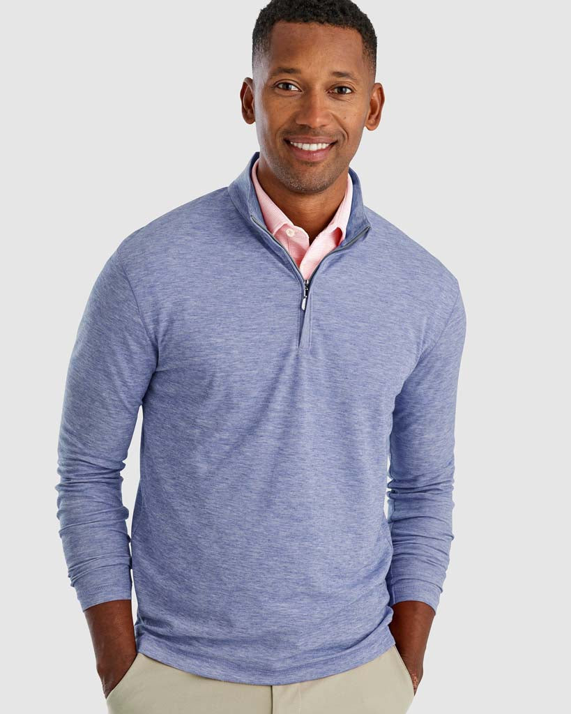 Randall Heathered Prep-Formance 1/4 Zip Pullover | Johnnie-O