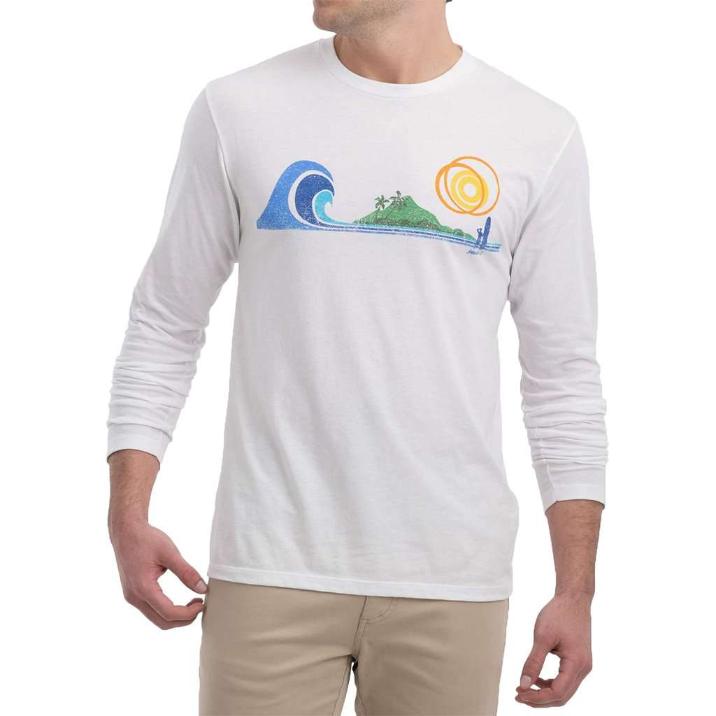 Linear Island Long Sleeve T-Shirt by Johnnie-O - Country Club Prep